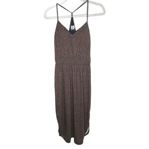 Prana Womens Size‎ XS Ayla Earthbound Spots Dress Brown Built In Bra Racerback